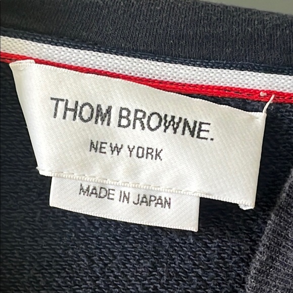 Thom Browne Classic Loop Back Four Bar Full Zip Hoodie - Picture 6 of 17